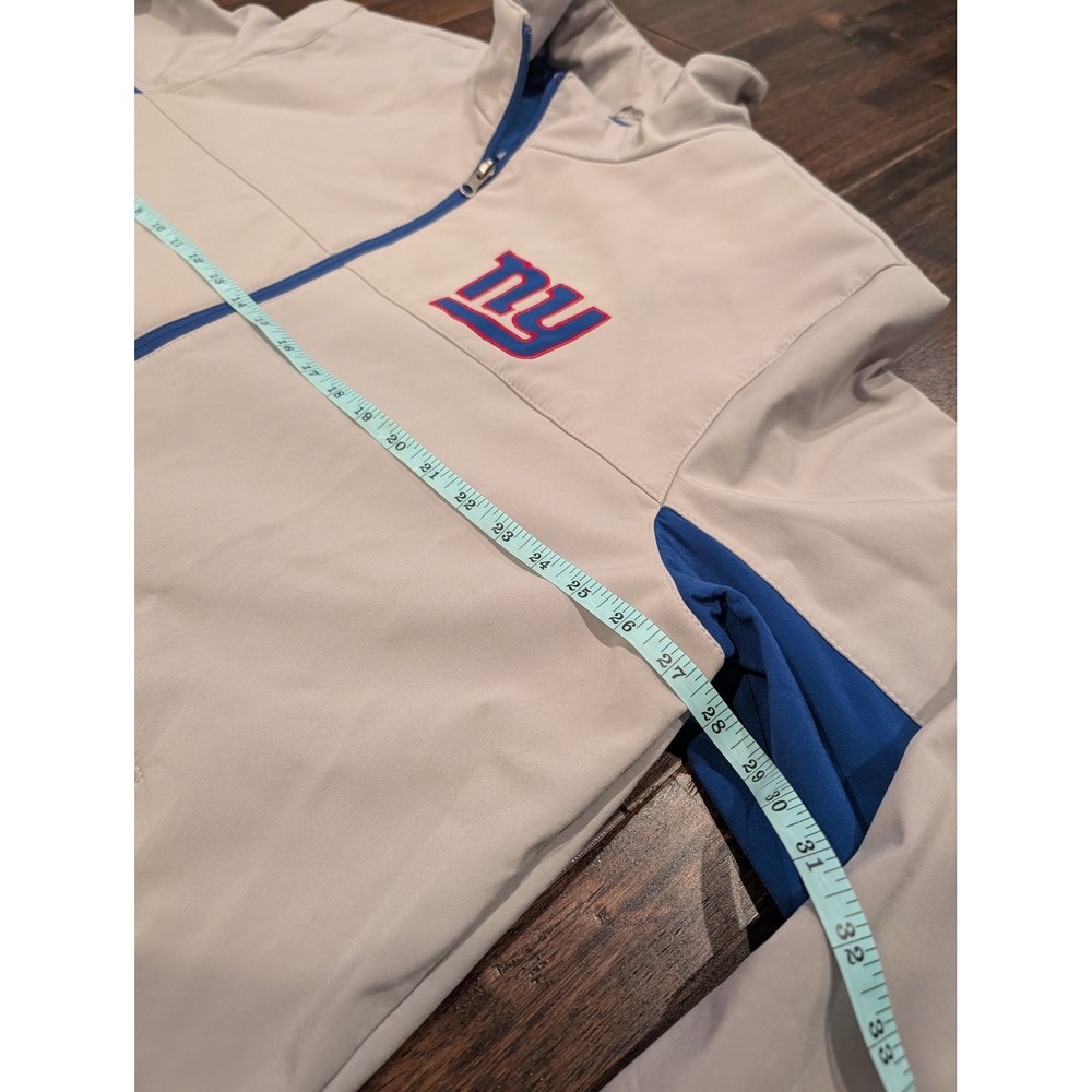 GIII NFL New‎ York Giants Gray Jacket Mens 2XL Football Full Zip Fleece Lined - Picture 8 of 9